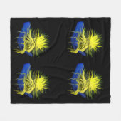 Dolphin Love Fleece Deken (Voorkant (Horizontaal))