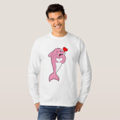 Dolphin Love Heart T-shirt (Voorkant volledig)
