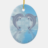 Dolphin Lovers Gift Ideeën Keramisch Ornament (Voorkant)
