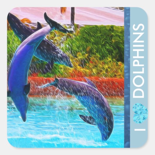 Dolphin Lovers Stickers (Voorkant)