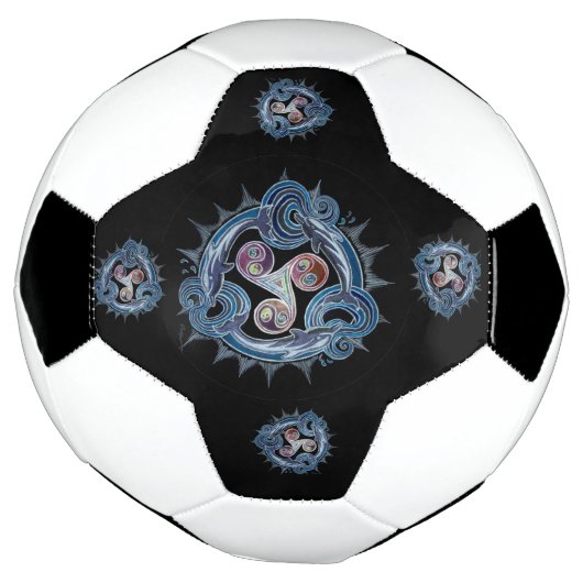 Dolphin Mandala Voetbal (Gedraaid)