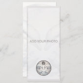 Dolphin Mariage Photo Faire-part QR Code (Devant / Derrière)