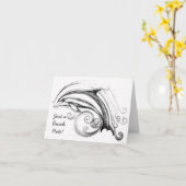 Dolphin Note-kaart Kaart (Gele Bloem)