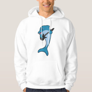 Dolphin op Music met Guitar Hoodie
