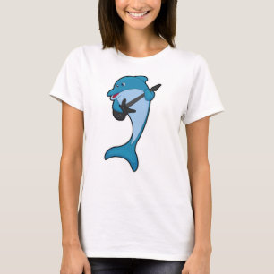 Dolphin op Music met Guitar T-shirt