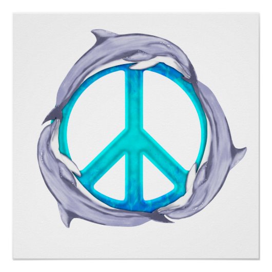 Dolphin Peace Perfect Poster (Voorkant)