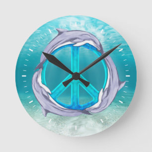 Dolphin Peace Ronde Klok