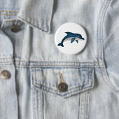 Dolphin Pin Ronde Button 5,7 Cm (In situ)