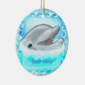 Dolphin Play, aangepaste naam ornament (Rechts)