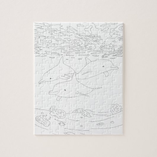 Dolphin Pod Adult Colour Puzzle Legpuzzel (Verticaal)