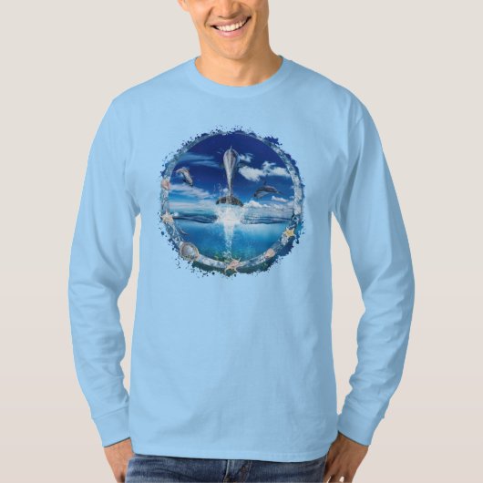 Dolphin Pod Cast Party T-shirt (Voorkant)