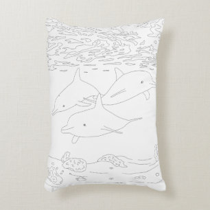 Dolphin Pod Coussin de coloration adulte