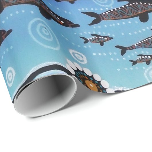 Dolphin Pod Wrapping Papier 1 (Rol Hoek)