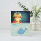 Dolphin Pool Anniversaire Invitation PostCard (Debout devant)