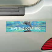 Dolphin Rising Bumpersticker (Op auto)