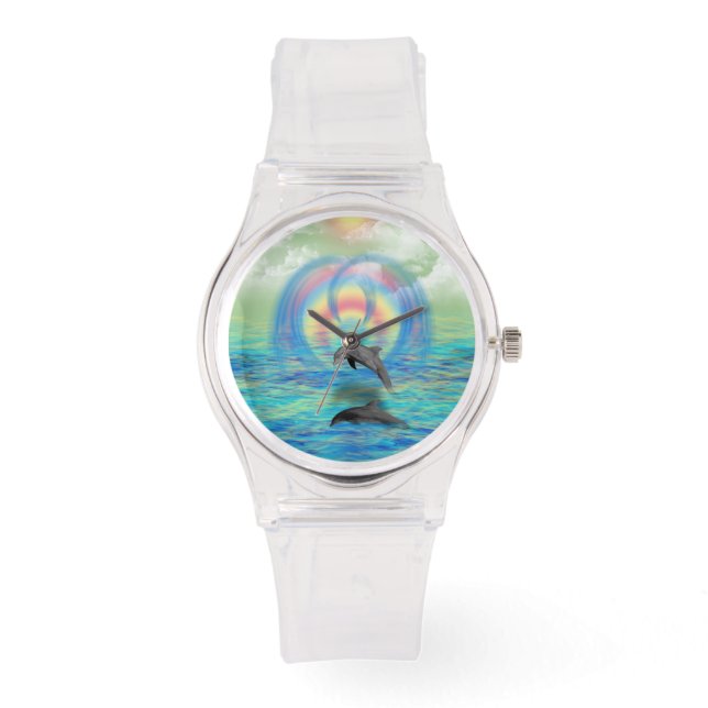 Dolphin Rising Horloge (Voorkant)
