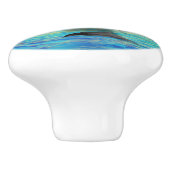 Dolphin Rising Keramische Knop (Zijkant)