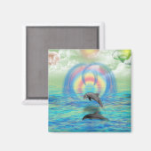 Dolphin Rising Magneet (Voorkant / Achterkant)