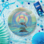 Dolphin Rising Papieren Bordje (Feest)