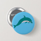 Dolphin Ronde Button 5,7 Cm (Voorkant /achterkant)