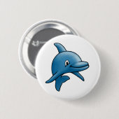 Dolphin Ronde Button 5,7 Cm (Voorkant /achterkant)