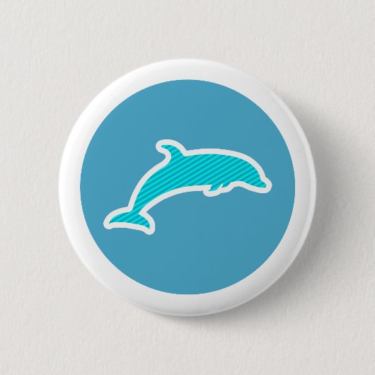 Dolphin Ronde Button 5,7 Cm (Voorkant)