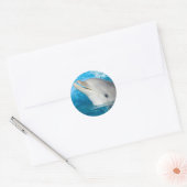 Dolphin Ronde Sticker (Envelop)
