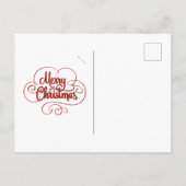 Dolphin Santa Hat Funny Kerstmis Briefkaart (Achterkant)