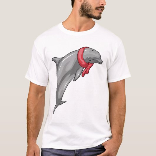 Dolphin Scarf T-shirt (Voorkant)