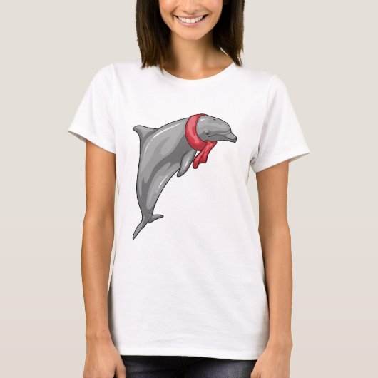 Dolphin Scarf T-shirt (Voorkant)