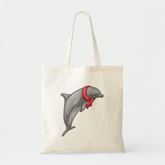 Dolphin Scarf Tote Bag (Voorkant)