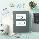 Dolphin Seahorse Large Pre-print Mailing Labels (iPad Cover)
