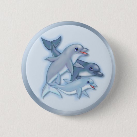 Dolphin-serie Ronde Button 5,7 Cm (Voorkant)