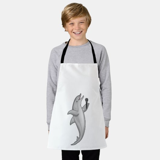 Dolphin Singer Microphone Schort (Gedragen)