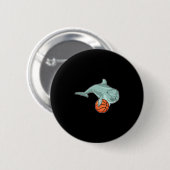 Dolphin Sketll Player Sketll Sports Ronde Button 5,7 Cm (Voorkant /achterkant)