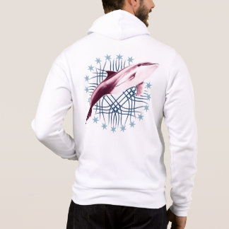 Dolphin Slick Grafisch Ontwerp Hoodie