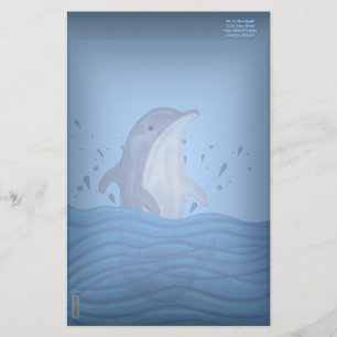 Dolphin Splash Briefpapier