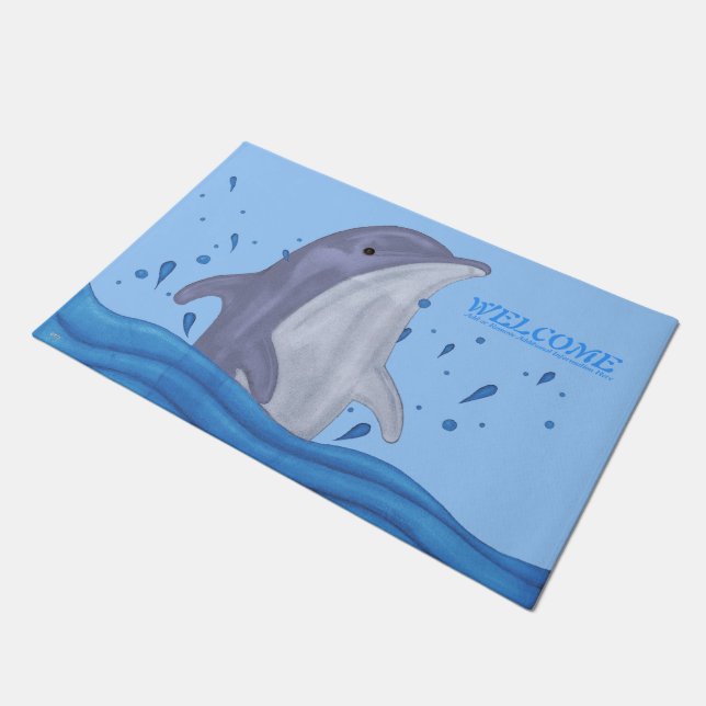 Dolphin Splash Deurmat (Schuin)