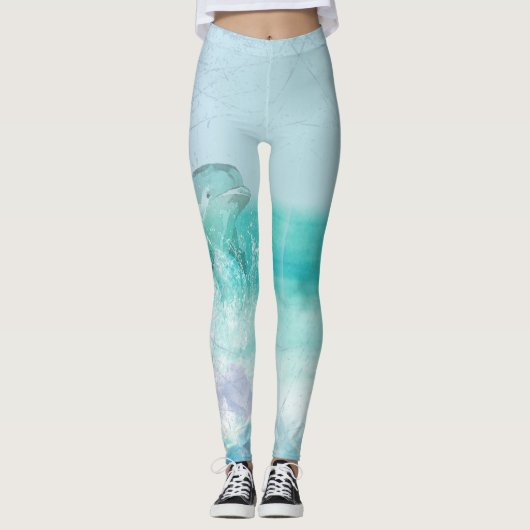 Dolphin Splash Leggings (Voorkant)