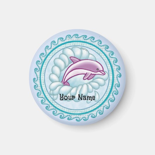 Dolphin Splash Magneet (Voorkant)