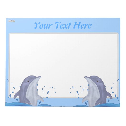 Dolphin Splash Notitieblok (Voorkant)
