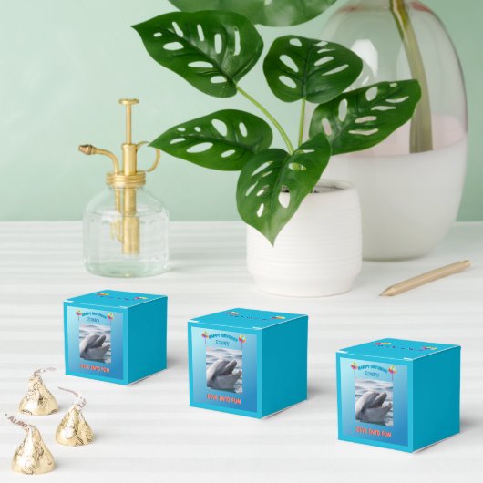 Dolphin Splash Party Bedankdoosjes (Meervoudige)