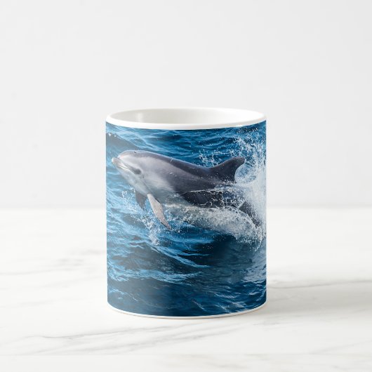 Dolphin Splashing Koffiemok (Center)