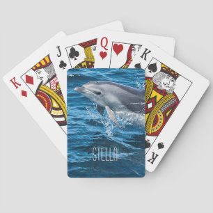 Dolphin Splashing Pokerkaarten