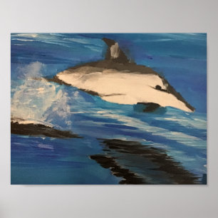 Dolphin springen poster