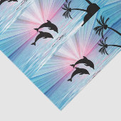 Dolphin Sunset Tissue Paper Tissuepapier (Detail)