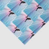 Dolphin Sunset Tissuepapier (Detail)