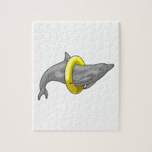 Dolphin Swimming Lifebuoy Legpuzzel