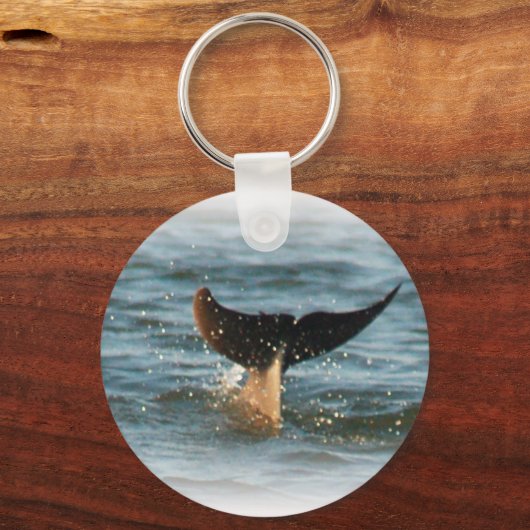 Dolphin Tail omhoog Sleutelhanger (Voorkant)