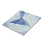 Dolphin Tail Square Tile Tegeltje (Zijkant)